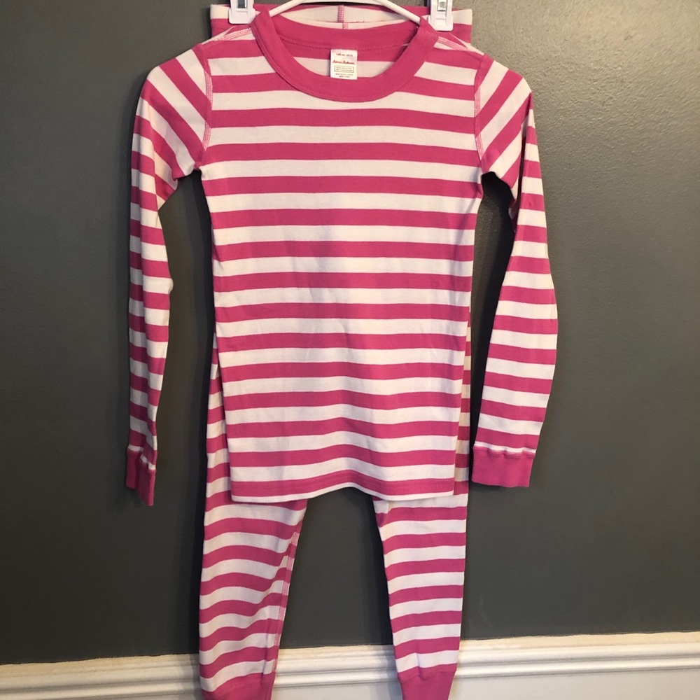 Girls Hannah Andersson long John style pajamas